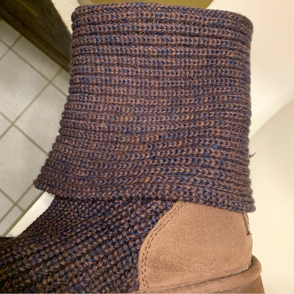 UGG Australia sweater boots deep purple, color with brown, blue - Picture 9 of 14